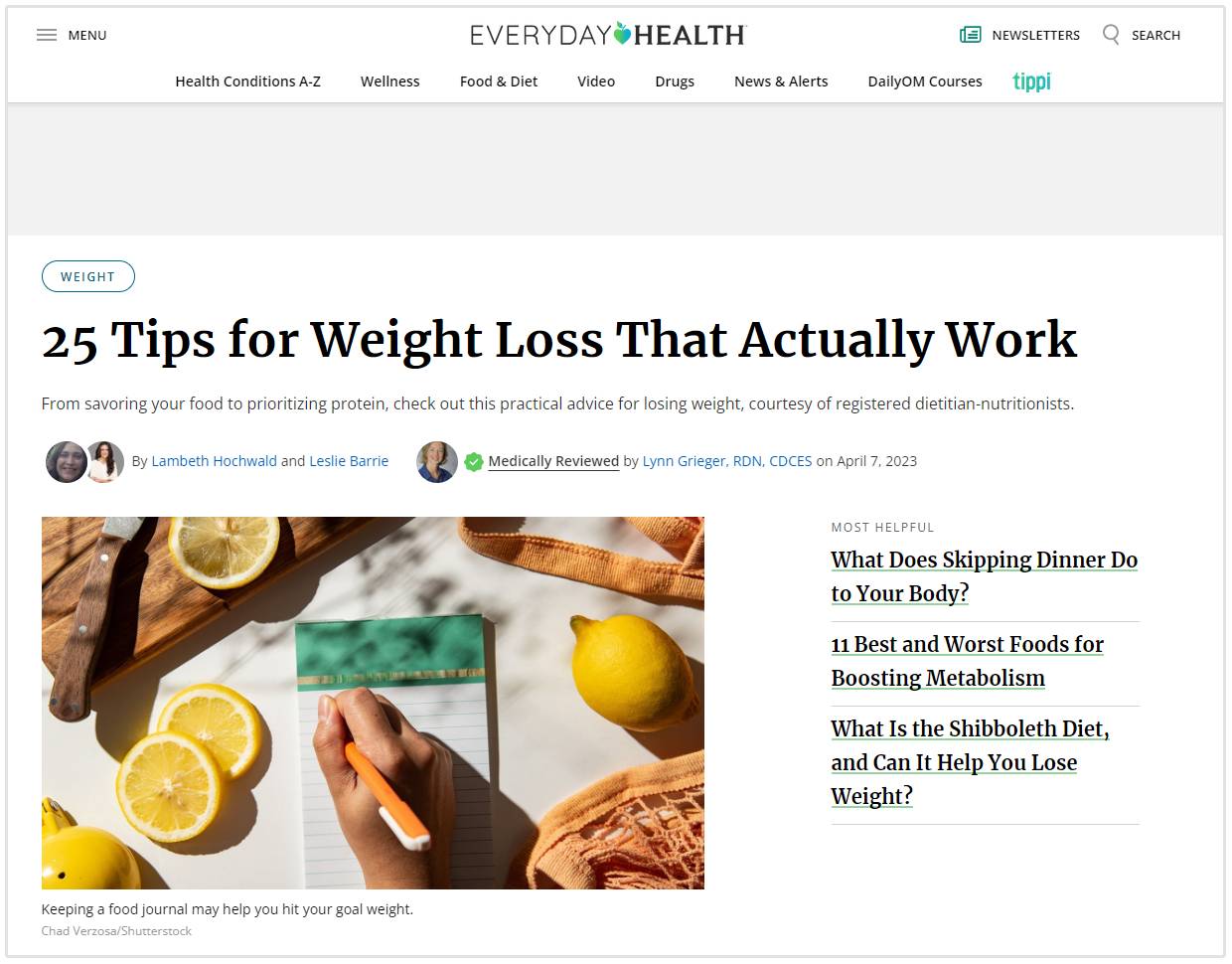 consigli per la perdita di peso